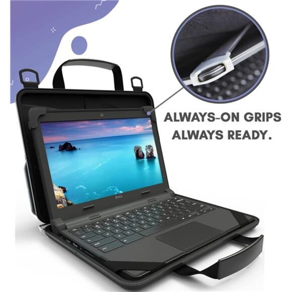 Chromebook Case Protective Laptop Hard Cover Sleeve, Always-on Work in Case - Picture 4 of 7